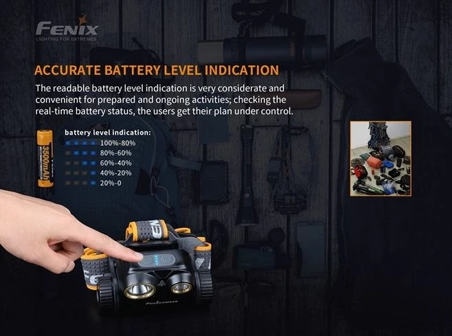 Frontal de montaña HM65R Recargable FENIX - Imagen 4