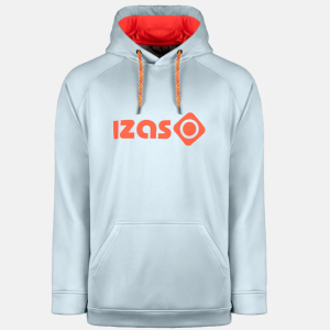 SUDADERA UNISEX IZAS DUERO LIGHT BLUE/CORAL FLUOR