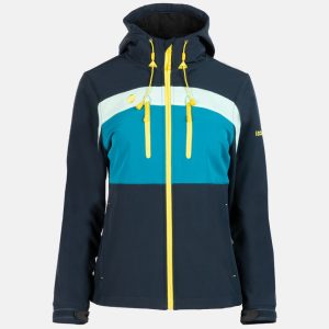 CHAQUETA SOFTSHELL MUJER IZAS INATYE AZUL