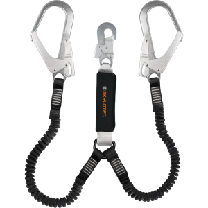 Cola de vida BFD Y FLEX con conector acero FS 90 ST 1,5 mts Cinta Elasticada – Skylotec