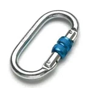 Mosqueton Simétrico acero c/seguro rosca Adur FIXE