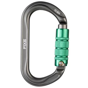 Mosquetón Aluminio Oval 3 Tiempos 25kN Óliba Triple Lock – Fixe