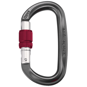 Mosquetón Aluminio Oval Rosca 26kN OPUS S – Rock Empire