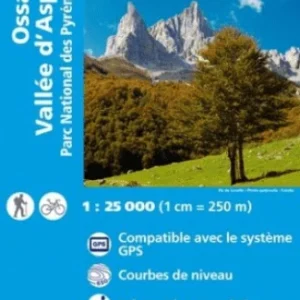Mapa IGN 1547 OT Ossau. Valle d´Aspe
