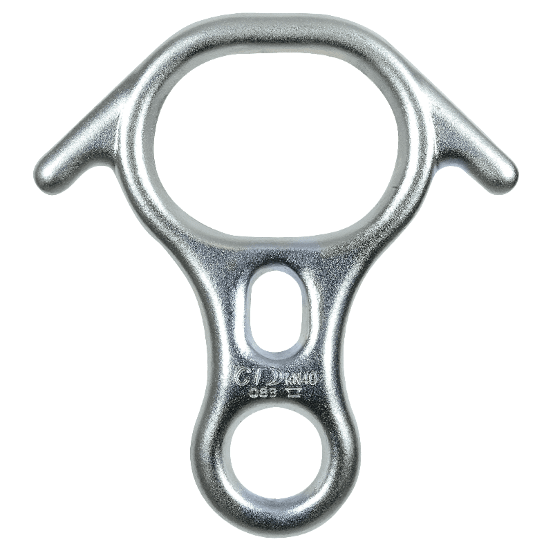 Descendedor – Asegurador tipo 8 Otto Rescue Steel Heavy duty con orejas – Climbing Technology - Imagen 2