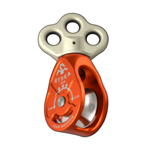 Polea Simple HYDRA triple punto de anclaje con destorcedor 28kN – Rock Exotica