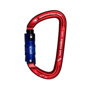 Mosquetón Aluminio Tipo D 3 Tiempos 29kN RockD Orca-Lock (C2-O) – Rock Exotica