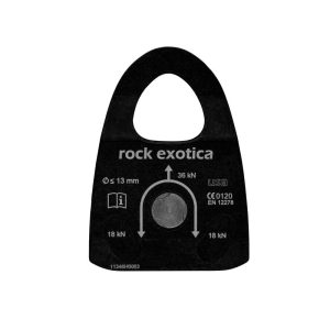 Polea Simple Machined Rescue (P22) Black 36kN – Rock Exotica