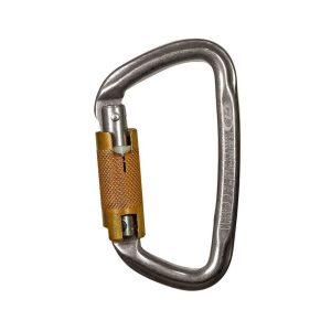 Mosquetón Acero Tipo D 3 Tiempos 35kN D-Shape S-STEEL TG – Climbing Technology
