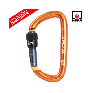 Mosquetón Aluminio Tipo D Rosca 25kN Protech™ NFPA Orange – CMC Rescue