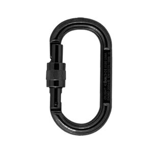 Mosquetón Aluminio Oval Rosca 22kN O Light Black – Beal