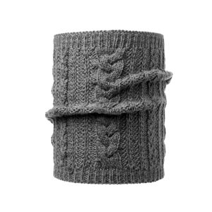 Cuello Tubular Knitted Neckwarmer Comfort Darla Grey Pewter – Buff