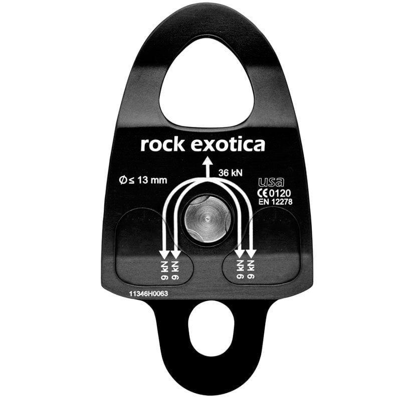 Polea Doble Machined Rescue (P22D B) – Rock Exotica - Imagen 3