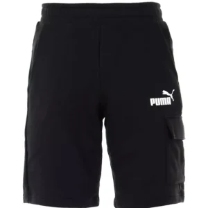 PANTALÓN CORTO ESSENTIALS CARGO NEGRO
