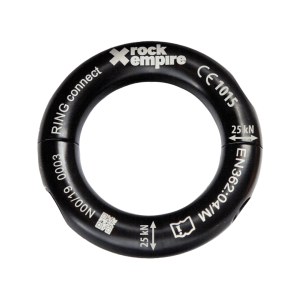 Aro aluminio RING CONNECT 25kN Negro – Rock Empire