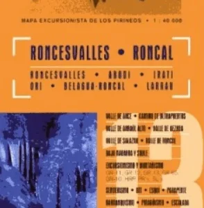 Mapa PIRINEO Roncesvalles Roncal