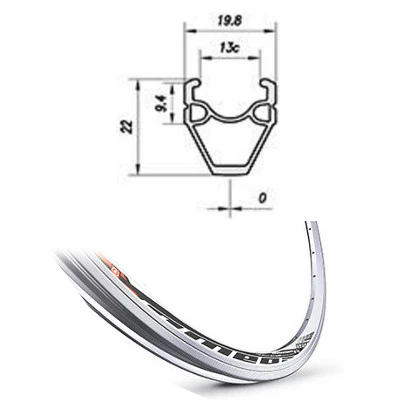Rueda Delantera Carretera con Buje a dinamo Mach1 DH-3N31 Omega Aluminio - para neumático - Imagen 6