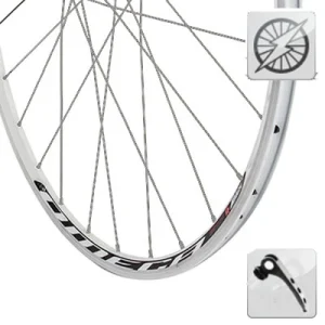 Rueda Delantera Carretera con buje a dinamo Mach1 DH-3N30 Omega Aluminio - para neumático