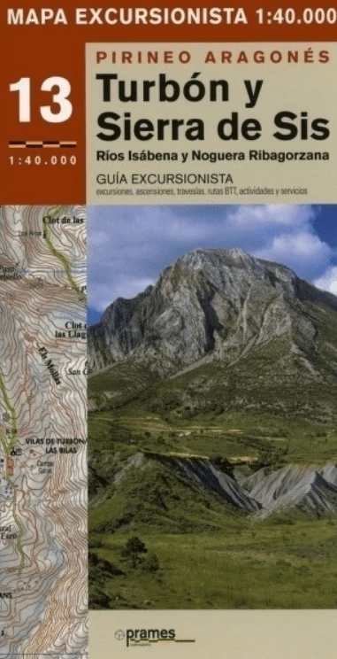 Mapa PRAMES Turbón y Sierra de Sis 1:40.000