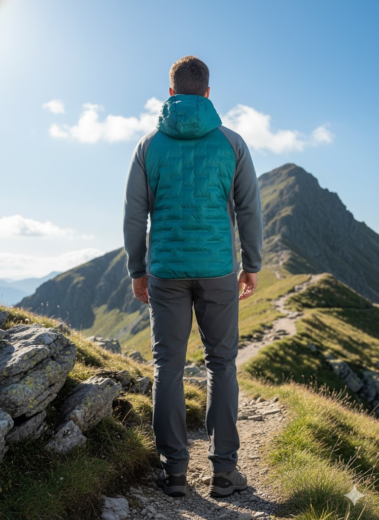 CHAQUETA HIBRIDA JOLUVI RIK ESMERALDA - Imagen 4