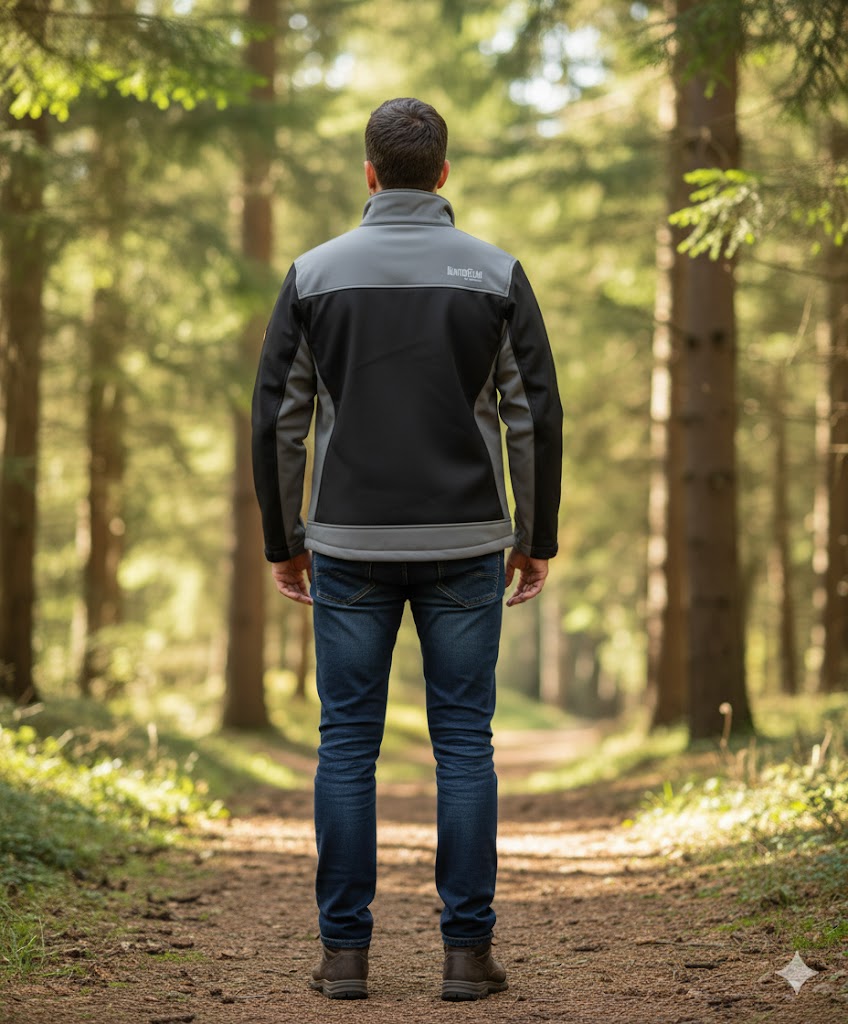 CHAQUETA SOFTSHELL HUNTERTEAM S8620 NEGRA - Imagen 4