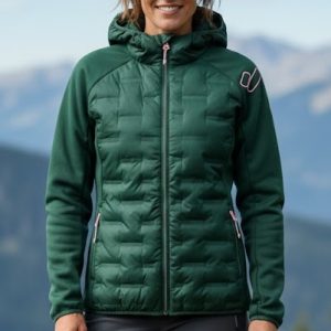 CHAQUETA MUJER HIBRIDA JOLUVI RIK W VERDE BOSQUE