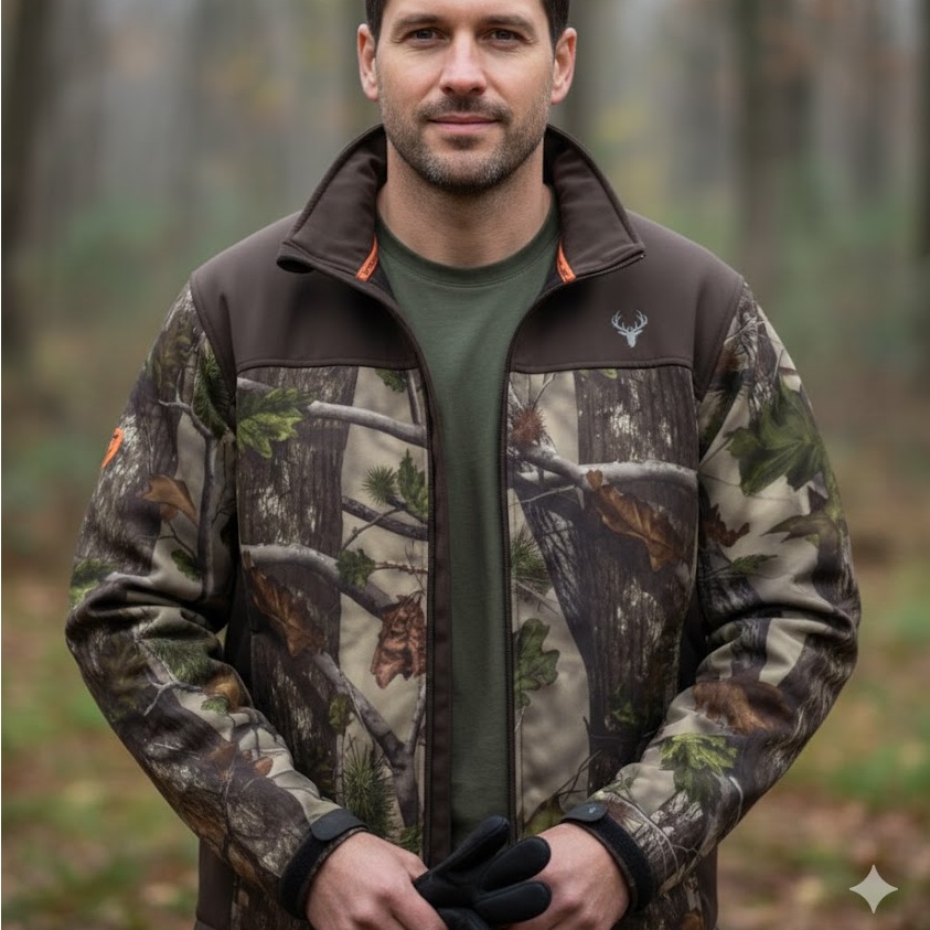 CHAQUETA SOFTSHELL HUNTERTEAM CAMO REALTREE