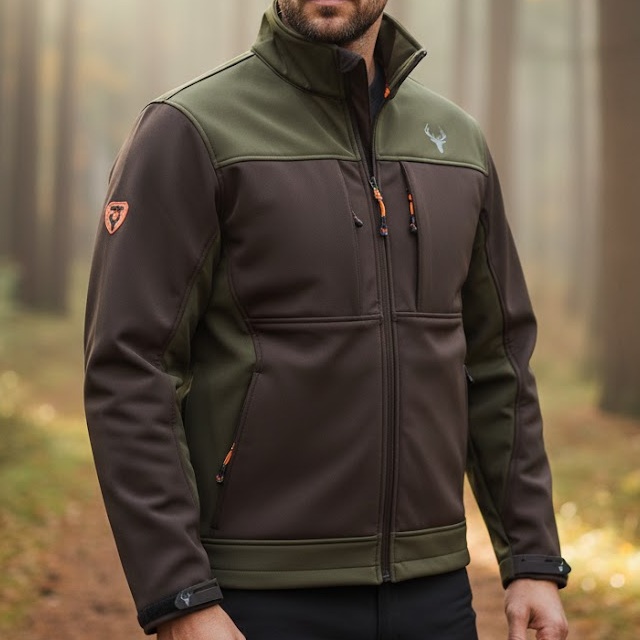 CHAQUETA SOFTSHELL HUNTERTEAM S8620 MARRON - Imagen 2