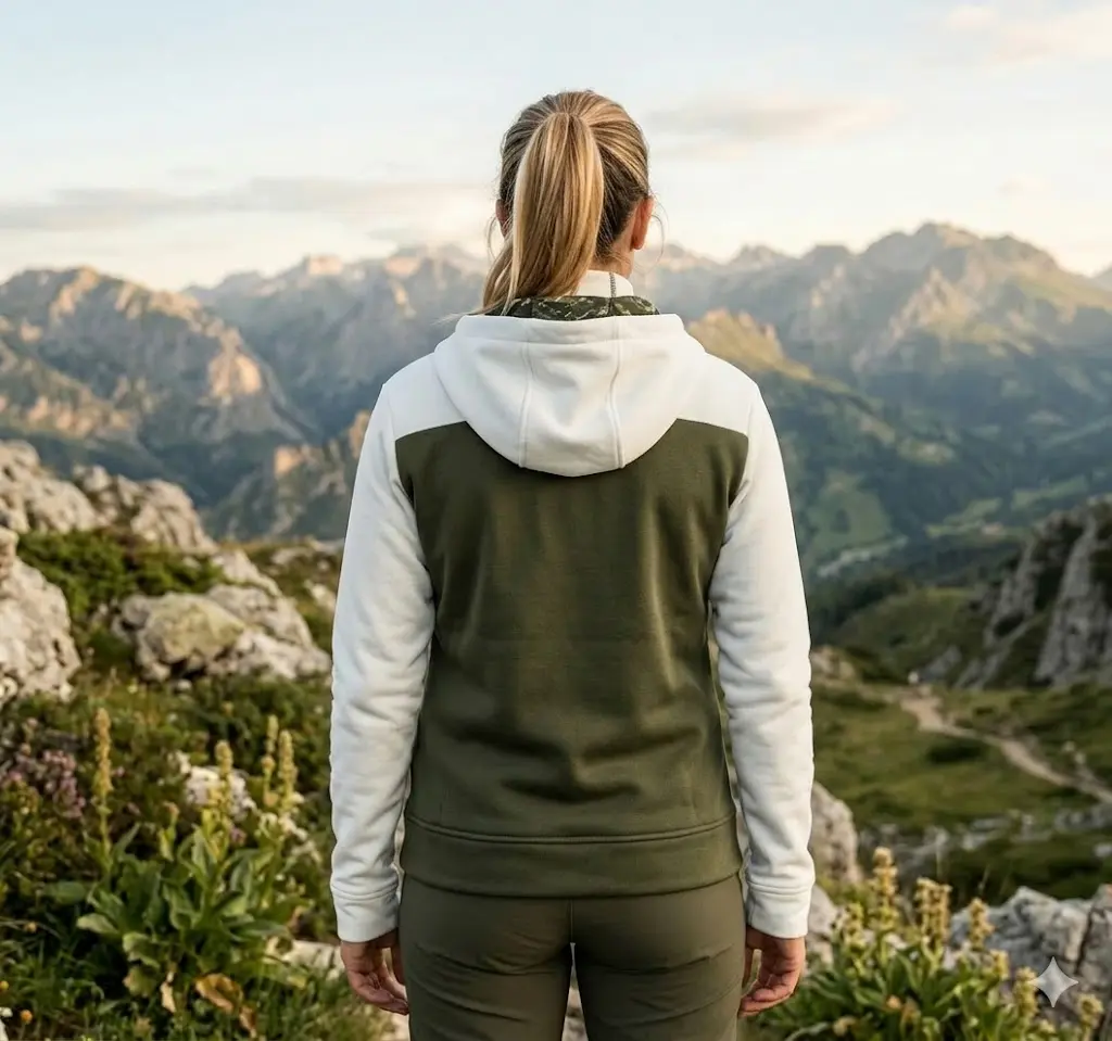 CHAQUETA MUJER TRANGOWORLD LIENA V2 VERDE/BLANCA - Imagen 3