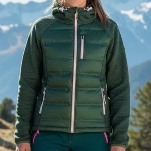 CHAQUETA MUJER JOLUVI NUBLO W VERDE BOSQUE