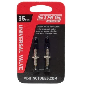 Válvulas Tubeless Presta MTB Universal Stan's Notubes 35 mm - 2 Unidades