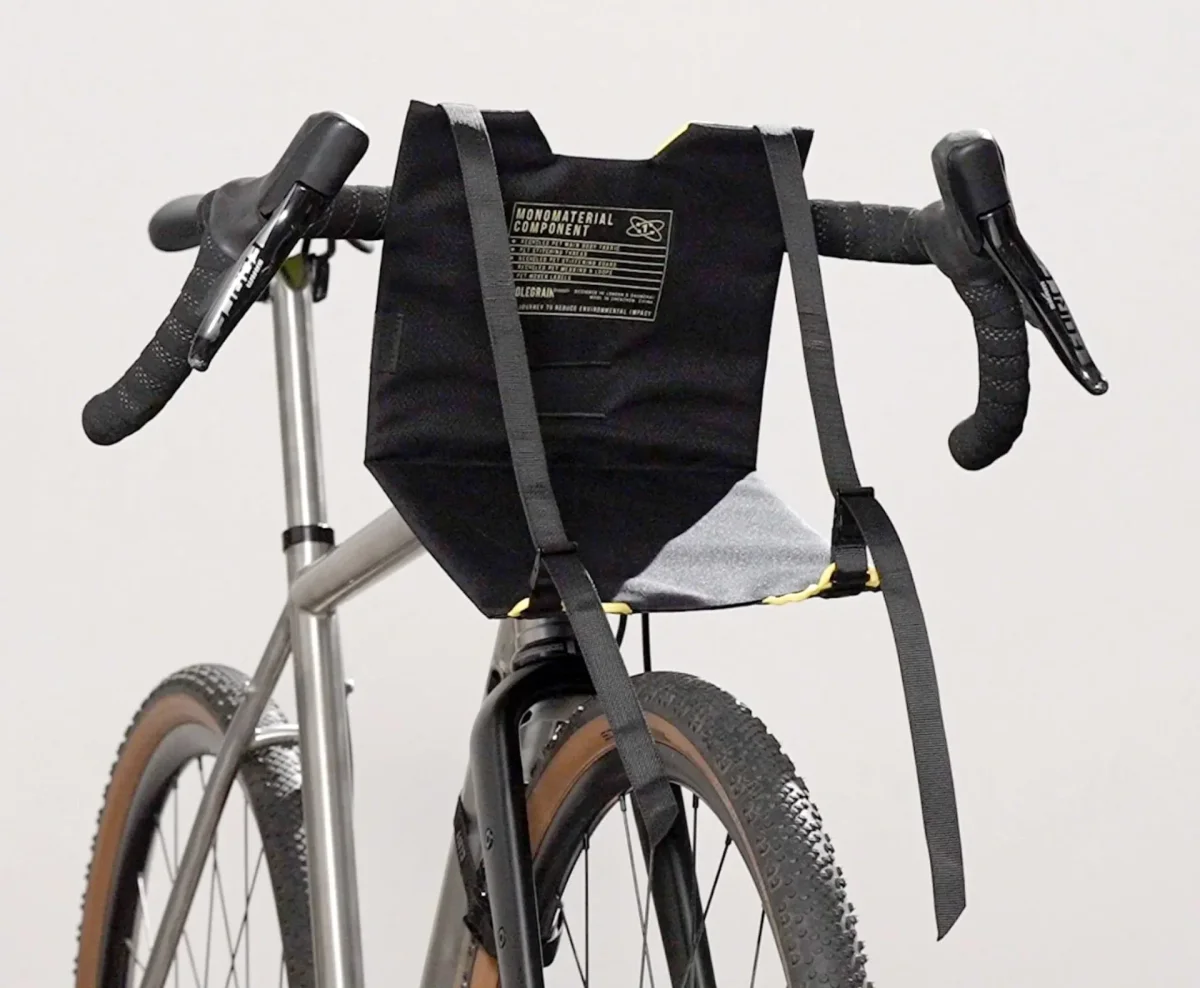 Bolsa de Manillar Wholegrain Carrie Cradel, incluye Drybag Negra/Amarillo - Imagen 4