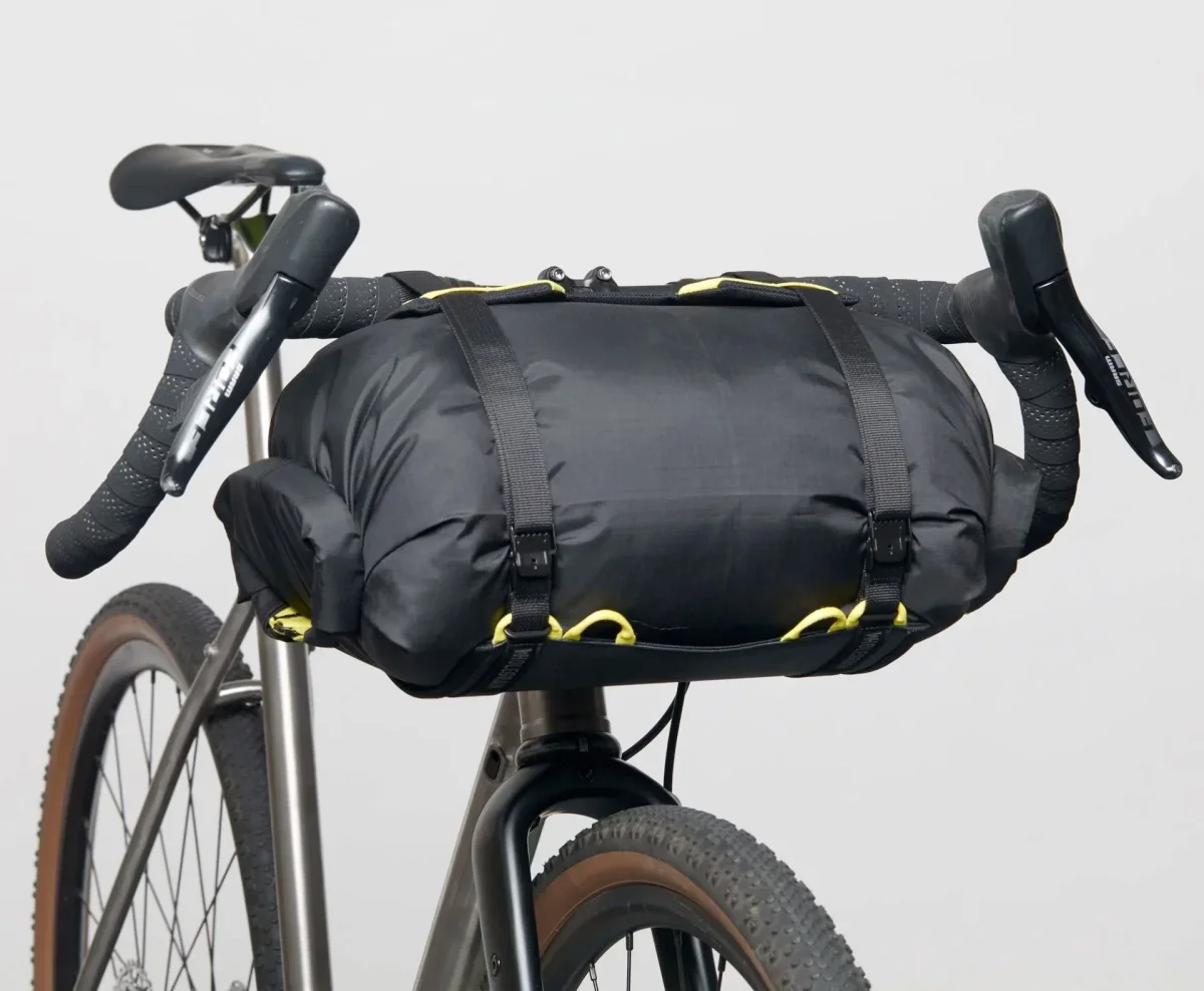 Bolsa de Manillar Wholegrain Carrie Cradel, incluye Drybag Negra/Amarillo - Imagen 5