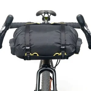 Bolsa de Manillar Wholegrain Carrie Cradel, incluye Drybag Negra/Amarillo