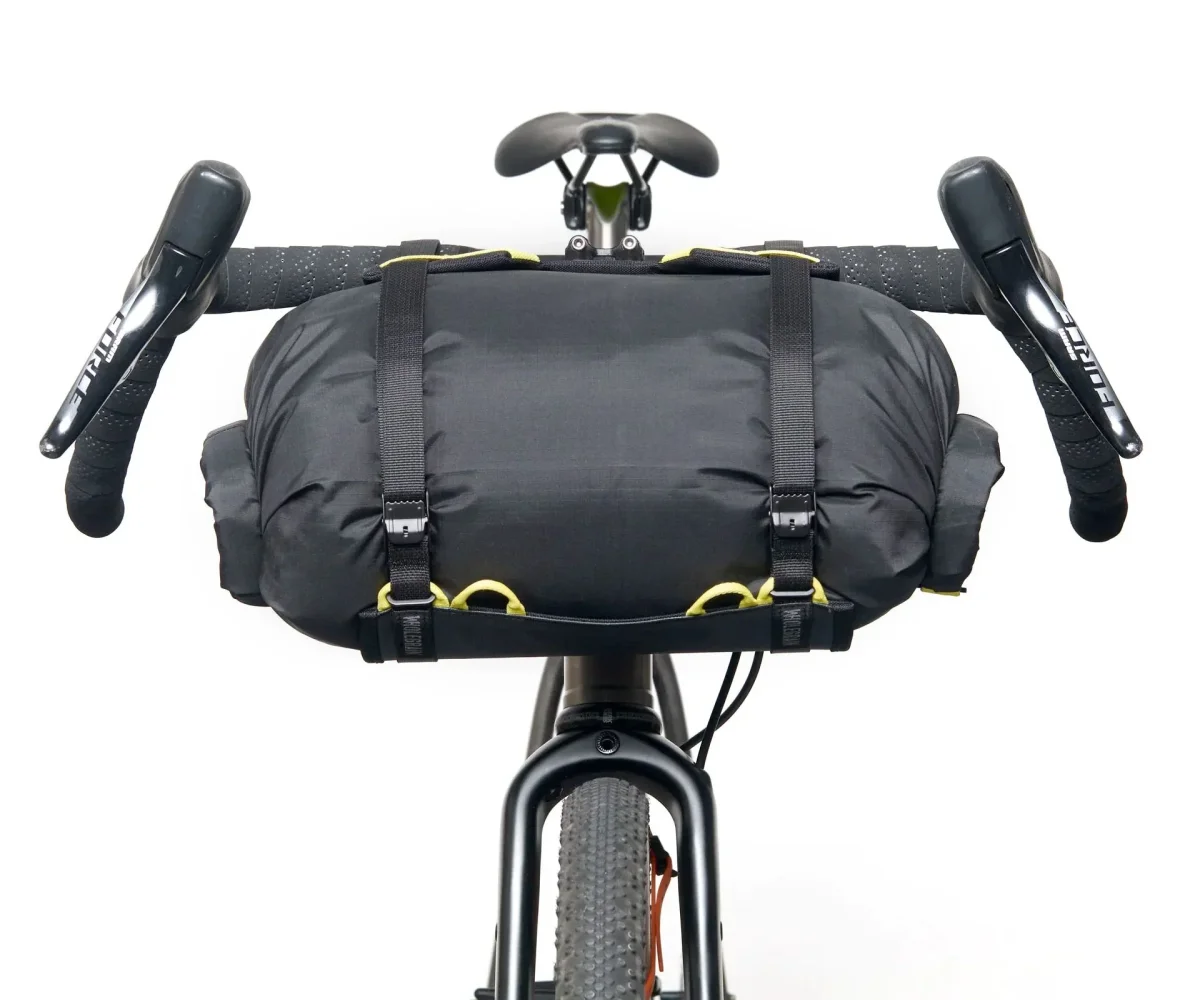 Bolsa de Manillar Wholegrain Carrie Cradel, incluye Drybag Negra/Amarillo - Imagen 2